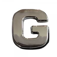 Sticker 3D - letter G ― AUTOERA.LV