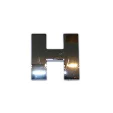 Sticker 3D - letter H ― AUTOERA.LV