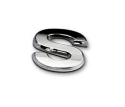 Sticker 3D - letter S ― AUTOERA.LV