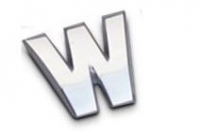 Sticker 3D - letter W