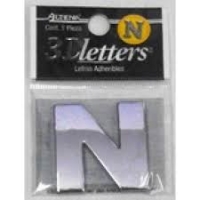 Sticker 3D - letter N 