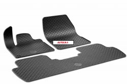 Rubber floor mats set for Citroen DS7 Crossback (2017-2025) ― AUTOERA.LV