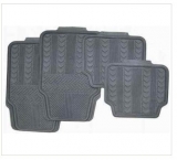 Rubber floor mats set , grey color