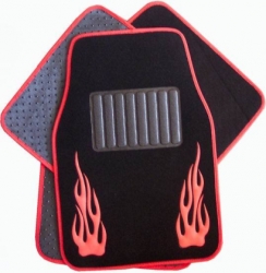 Car mats - Red flames ― AUTOERA.LV