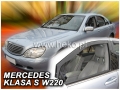  Front and rear wind deflector set Mercedes-Benz S-klass W220 4-doors (1999-) LONG