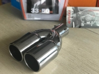 Double tip Muffler pipe end