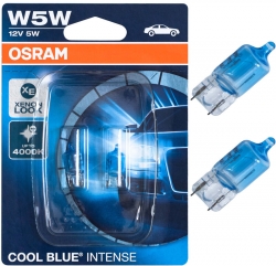 2gab x Numura apg. spuldze - OSRAM COOL BLUE INTENSE XENON LOOK W5W, 12V ― AUTOERA.LV