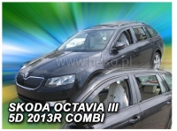 Front and rear wind deflector set Skoda Octavia COMBI (2013-2019)