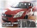 Front and rear wind deflector set Suzuki Swift (2010-2012)