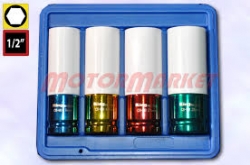 Lieto disku montāžas/demontāžas pneimo uzgriežņu k-ts ( 17mm, 19mm, 21mm, 23mm) ― AUTOERA.LV
