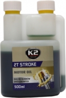 2-Takt (zaļa krāsa) sintētiskā motociklu/zaļaspļāvēju eļļa - K2 2TACT STROKE, 500ml.  