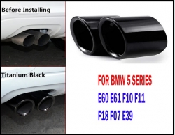 2gab x Izpūtēja uzgalis priekš BMW 5-Series F10/ F11/ F07/ E12/ E28/ E34/ E39/ E60/ E61