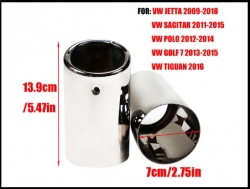 2gab x Izpūtēja uzgalis priekš VW PASSAT/POLO/TIGUAN/GOLF 7 ; AUDI A3/ A4 ― AUTOERA.LV