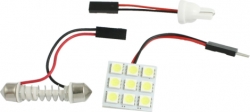 Gaismas diods, 9LED, 12V ― AUTOERA.LV