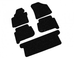 Textile floor mat set Volkswagen Touran (2003-2015) / 7-seats ― AUTOERA.LV