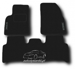 Auduma paklāju kompl. Renault Scenic II (2003-2009) ― AUTOERA.LV