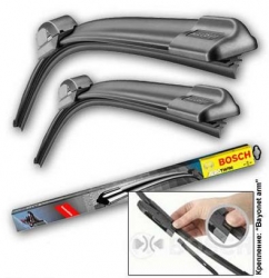 Priekšējas logu tīrītāja slotiņas - BOSCH AEROTWIN, 65cm+55cm ― AUTOERA.LV