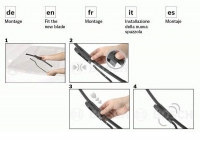 Priekšējas logu tīrītāja slotiņa - VALEO SILENCIO, 75cm+65cm