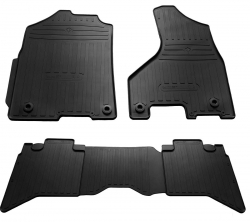 Gumijas salona paklāji priekš Dodge Ram 1500 (2008-2018) / Crew Cab version only ! ― AUTOERA.LV