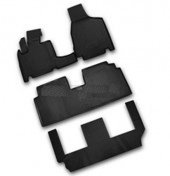 Rubber floor mats set Chrysler Voyager (2008-)/Town & Country (2008-), with edges  ― AUTOERA.LV