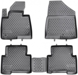 3D Rubber floor mat  set Hyundai Santa Fe (2012-2020)/ Kia Sorento (2016-2023), with edges  ― AUTOERA.LV