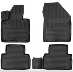 Gumijas salona paklāji priekš Hyundai Santa Fe (2018-2025) ― AUTOERA.LV