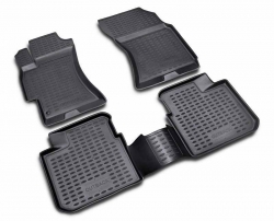 Rubber floor mat set Subaru Legacy (2004-2009) /Outback (2004-2009) with edges  ― AUTOERA.LV