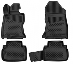 Gumijas paklāju komp. Toyota RAV4 (2013-2019) + hibrids versija, vanniņas ― AUTOERA.LV