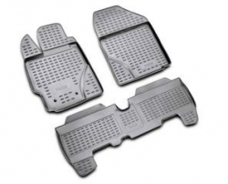 3D Gumijas paklāju komp. Toyota Yaris (2011-2019), vanniņas  ― AUTOERA.LV