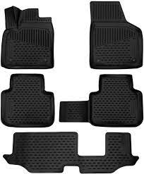 Gumijas salona paklāji priekš Volkswagen Atlas (2017-2025) ― AUTOERA.LV