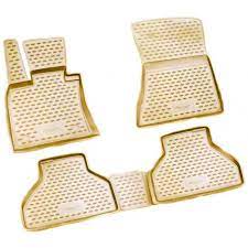 3D bēšas krāsas gumijas paklāju komp. BMW X5 E70 (2006-2013), vanniņas  ― AUTOERA.LV