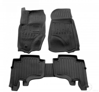 Gumijas paklāju komp. Jeep Cherokee (2004-2008)/Liberty (2004-2008), vanniņas 