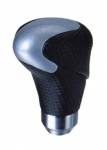 Gearbox knob, silver/black ― AUTOERA.LV