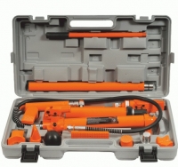 Hydraulic tie bar tool kit with hand pump, 7pcs., 10Tonns