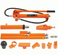 Hydraulic tie bar tool kit with hand pump, 7pcs., 10Tonns