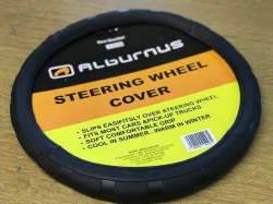 Stūres apvalks 37-39cm, melns ― AUTOERA.LV