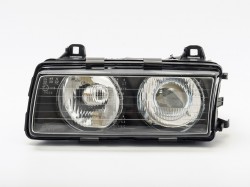 Priekšējais lukturis ar lēcu no BMW 3-serijas E36 (1991-1994), kreisā pusē ― AUTOERA.LV
