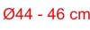 Stūres apvalks 44-46cm