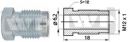 Bremžu trubas uzgālis M12x1mm.  ― AUTOERA.LV