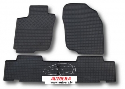 Rubber floor mats set Toyota Rav 4 (2006-2012) ― AUTOERA.LV