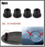 4pcs Car Front Hood Logo Trunk Emblem Grommet 51141807495 For BMW 3/5/6/7 Series E21 E81 E87 E88 F20 E36 E46 E90 E91 E92