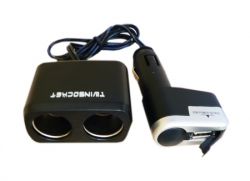 Pagarinatāja vads ar 2-uzgaliem +USB, 12V   ― AUTOERA.LV