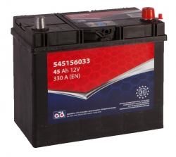 Auto akumulātors AD 45Ah 330А, 12V (-/+) ― AUTOERA.LV