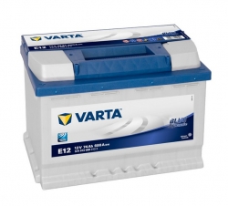 Auto akumulātors Varta 74Ah 680A Blue Dynamic, 12V (+/-)