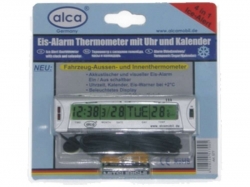 Термометр с часами/каледарём, на батарейках ― AUTOERA.LV