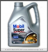 Synthetic motor oil  - Mobil Super 3000 Formula  FE 5w30, 4L 