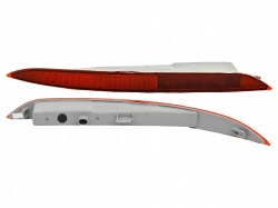 Aizmugures atstarotājs bamperī no BMW X6 F16 (2014-2020), pa kreisi