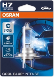 Pamatluktura spuldzes - H7 Osram Cool Blue Intense (4200K) +20%, 55W, 12V ― AUTOERA.LV