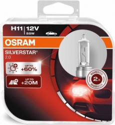2gab x OSRAM SILVERSTAR 55W, 12V ― AUTOERA.LV