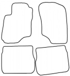 Auduma paklāju kompl. Mitsubishi Outlander (2003-2004) ― AUTOERA.LV